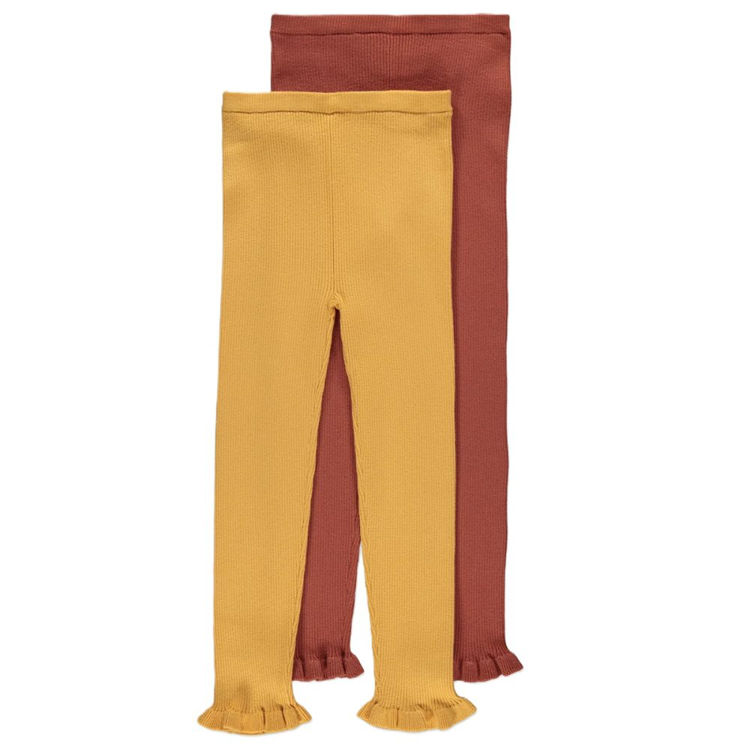 Picture of GX525 GIRLS 2 PACK RIBBED FLARED LEGGINGS 1-6 YEARS